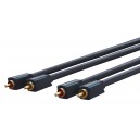 C&acirc;ble RCA, st&eacute;r&eacute;o 0.5 m