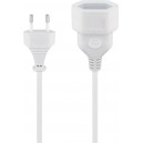 Rallonge fiche européenne, 5 m , blanc