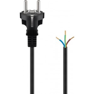 C&acirc;ble &agrave; Contact de Protection &agrave; onfectionner, 1,5 m, noir